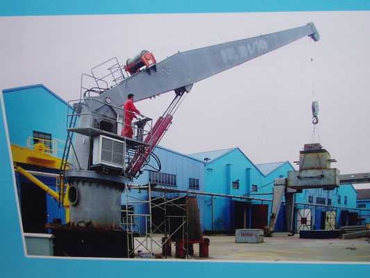 شهادة ABS 5t15m Stiff Boom Marine Crane لمناولة البضائع العامة