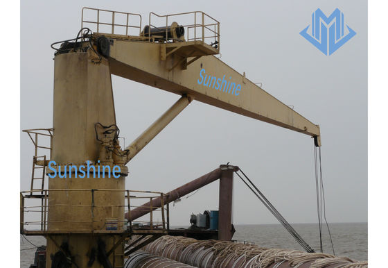 شهادة ABS 5t15m Stiff Boom Marine Crane لمناولة البضائع العامة