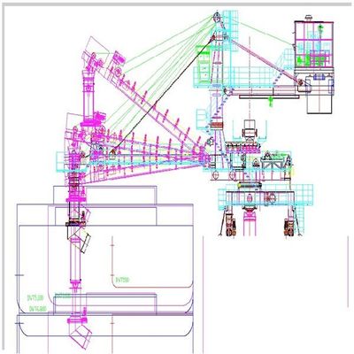 قدرة 3000 Tph الثقيلة نوع الحزام استمرارية لوادر السفن