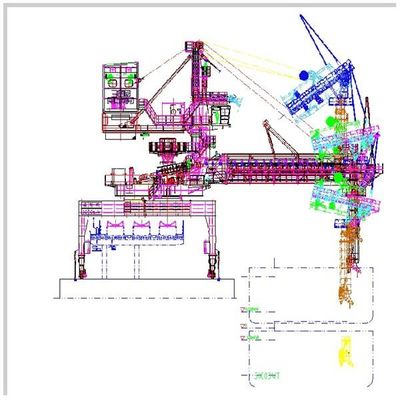 قدرة 3000 Tph الثقيلة نوع الحزام استمرارية لوادر السفن