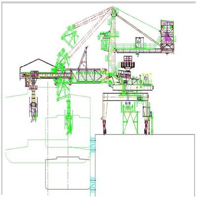السعة 600 Tph نوع الحزام محمل السفينة لتحميل المواد السائبة للشحن