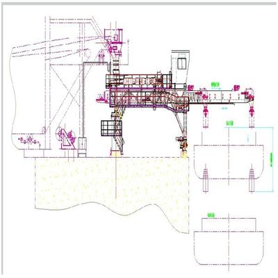 السعة 600 Tph نوع الحزام محمل السفينة لتحميل المواد السائبة للشحن