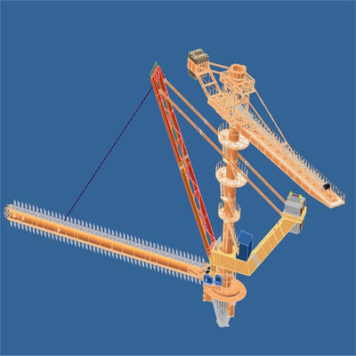 2000 Tph سعة Stockyard Stackyard و Reclaimer لمناولة المواد السائبة